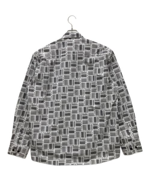VTMNTS（ブイティーエムエヌティーエス）VTMNTS (ブイティーエムエヌティーエス) all-over Barcode Print Shirt ブラック×ホワイト サイズ:Sの古着・服飾アイテム