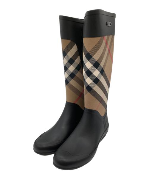 BURBERRY（バーバリー）BURBERRY (バーバリー) レインブーツ ブラック サイズ:23.5の古着・服飾アイテム
