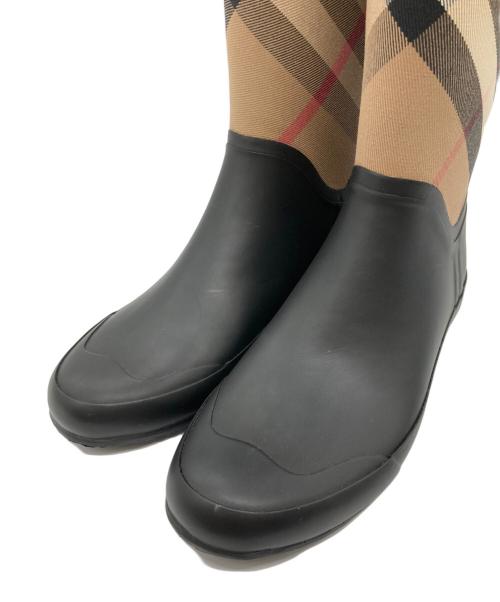 BURBERRY（バーバリー）BURBERRY (バーバリー) レインブーツ ブラック サイズ:23.5の古着・服飾アイテム