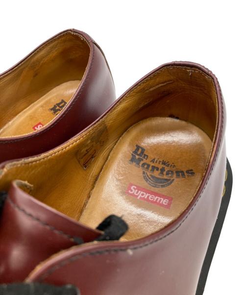 Dr.Martens（ドクターマーチン）Dr.Martens (ドクターマーチン) SUPREME (シュプリーム) 3ホールシューズ ボルドー サイズ:UK8の古着・服飾アイテム