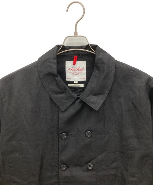 Le Sans Pareil（ル サン パレイユ）Le Sans Pareil (ル サン パレイユ) トラディショナルダブルカバーオール ブラック サイズ:42の古着・服飾アイテム