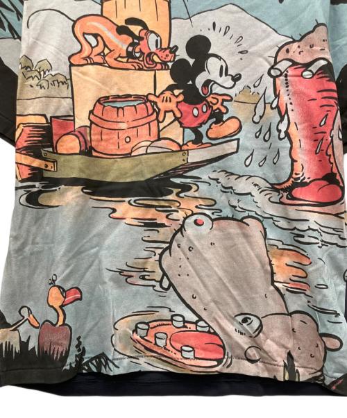 moussy（マウジー）moussy (マウジー) DISNEY (ディズニー) MD RETRO BIG Tシャツ ブルー サイズ:FREEの古着・服飾アイテム