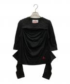 Vivienne Westwoodヴィヴィアンウエストウッド）の古着「コットンリヨセルスムーススラッシュトップ」｜ブラック