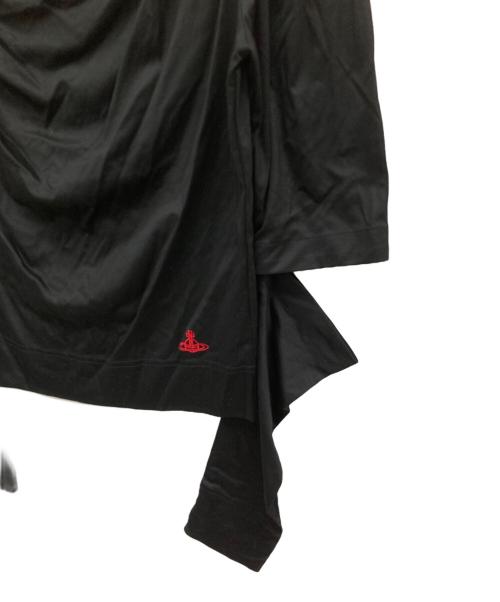 Vivienne Westwood（ヴィヴィアンウエストウッド）Vivienne Westwood (ヴィヴィアンウエストウッド) コットンリヨセルスムーススラッシュトップ ブラック サイズ:Mの古着・服飾アイテム