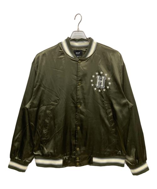 HUF（ハフ）HUF (ハフ) スタジャン カーキ サイズ:XLの古着・服飾アイテム