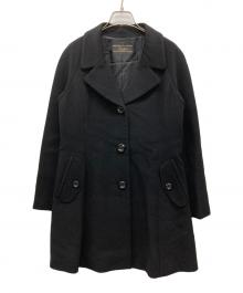 Leilian（レリアン）の古着「カシミヤコート」｜ブラック
