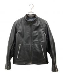 AUTHENTIC WEAR（オーセンティック ウェア）の古着「カウレザージャケット」｜ブラック