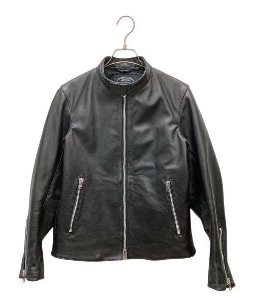 AUTHENTIC WEAR（オーセンティック ウェア）AUTHENTIC WEAR (オーセンティック ウェア) カウレザージャケット ブラック サイズ:SIZE Sの古着・服飾アイテム