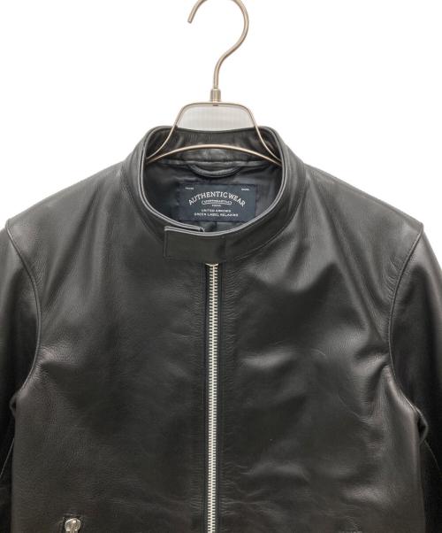 AUTHENTIC WEAR（オーセンティック ウェア）AUTHENTIC WEAR (オーセンティック ウェア) カウレザージャケット ブラック サイズ:SIZE Sの古着・服飾アイテム