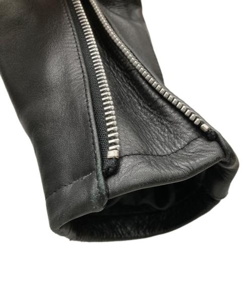 AUTHENTIC WEAR（オーセンティック ウェア）AUTHENTIC WEAR (オーセンティック ウェア) カウレザージャケット ブラック サイズ:SIZE Sの古着・服飾アイテム