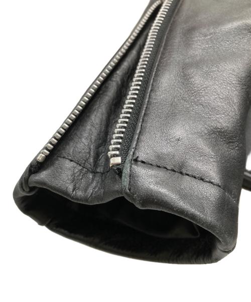 AUTHENTIC WEAR（オーセンティック ウェア）AUTHENTIC WEAR (オーセンティック ウェア) カウレザージャケット ブラック サイズ:SIZE Sの古着・服飾アイテム