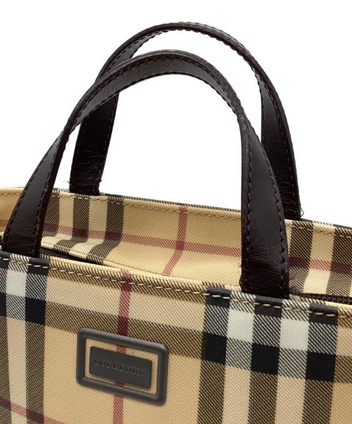 BURBERRY（バーバリー）BURBERRY (バーバリー) ハンドバッグ ベージュの古着・服飾アイテム