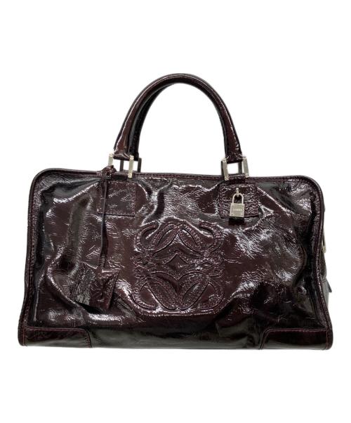 LOEWE（ロエベ）LOEWE (ロエベ) ハンドバッグ ワインレッドの古着・服飾アイテム