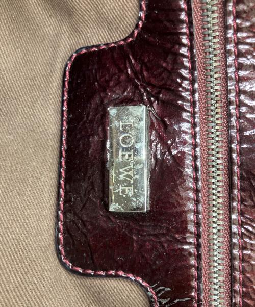 LOEWE（ロエベ）LOEWE (ロエベ) ハンドバッグ ワインレッドの古着・服飾アイテム
