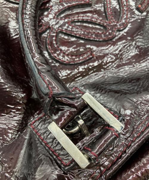 LOEWE（ロエベ）LOEWE (ロエベ) ハンドバッグ ワインレッドの古着・服飾アイテム