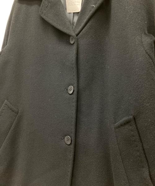 MaxMara（マックスマーラ）MaxMara (マックスマーラ) ウール×カシミヤ ダブルブレストロングコート ブラック サイズ:SIZE　36の古着・服飾アイテム