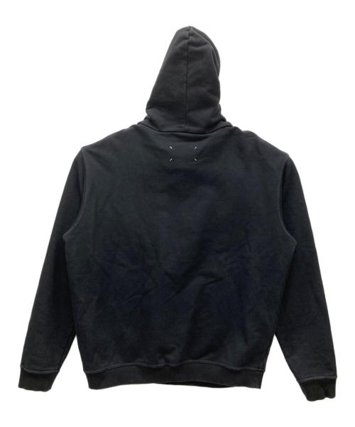 Maison Margiela（メゾンマルジェラ）Maison Margiela (メゾンマルジェラ) 21SS 反転ロゴ刺繍 オーバーサイズ プルオーバースウェットパーカー ブラック サイズ:46の古着・服飾アイテム