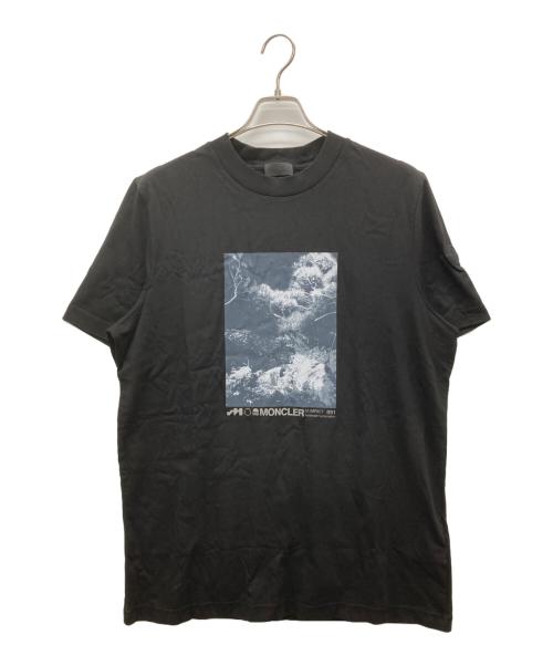 MONCLER（モンクレール）MONCLER (モンクレール) プリントカットソー ブラック サイズ:SIZE L 未使用品の古着・服飾アイテム