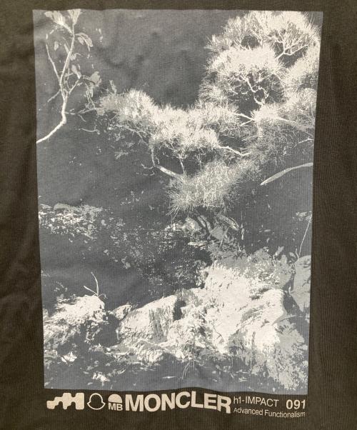 MONCLER（モンクレール）MONCLER (モンクレール) プリントカットソー ブラック サイズ:SIZE L 未使用品の古着・服飾アイテム