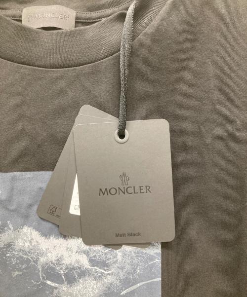 MONCLER（モンクレール）MONCLER (モンクレール) プリントカットソー ブラック サイズ:SIZE L 未使用品の古着・服飾アイテム
