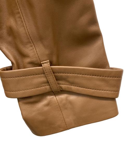 Leilian（レリアン）Leilian (レリアン) レザーコート ブラウン サイズ:9sizeの古着・服飾アイテム
