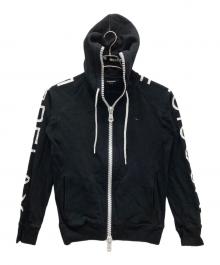 1PIU1UGUALE3 RELAX（ウノピゥウノウグァーレトレ リラックス）の古着「フルジップパーカー」｜ブラック