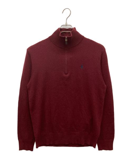 POLO RALPH LAUREN（ポロ・ラルフローレン）POLO RALPH LAUREN (ポロ・ラルフローレン) ハーフジップニット ブラウン サイズ:SIZE Mの古着・服飾アイテム