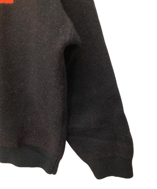 Gosha Rubchinskiy（ゴーシャラブチンスキー）Gosha Rubchinskiy (ゴーシャラブチンスキー) ハイネックニット ブラック×オレンジ サイズ:Mの古着・服飾アイテム