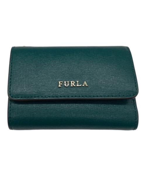 FURLA（フルラ）FURLA (フルラ) 3つ折り財布 グリーンの古着・服飾アイテム