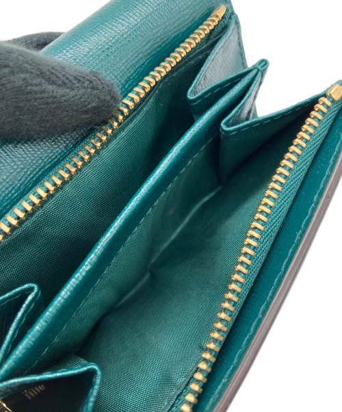 FURLA（フルラ）FURLA (フルラ) 3つ折り財布 グリーンの古着・服飾アイテム