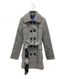 BURBERRY BLUE LABEL（バーバリーロンドンブルーレーベル）の古着「ダブルコート」｜グレー