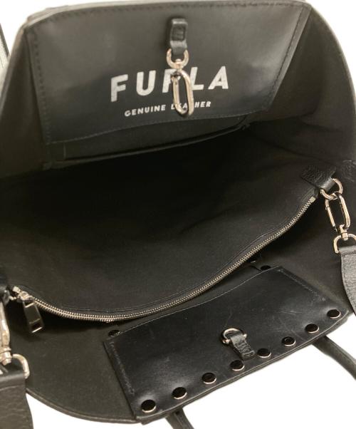 FURLA（フルラ）FURLA (フルラ) スタッズレザー2WAYバッグ ブラックの古着・服飾アイテム