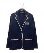 LAUREN RALPH LAURENローレンラルフローレン）の古着「ニットジャケット」｜ネイビー
