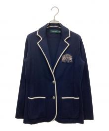 LAUREN RALPH LAUREN（ローレンラルフローレン）の古着「ニットジャケット」｜ネイビー