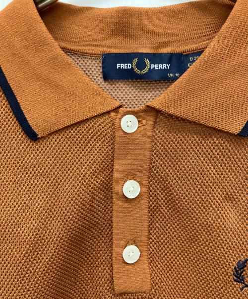 FRED PERRY（フレッドペリー）FRED PERRY (フレッドペリー) ポロシャツ ブラウン サイズ:10の古着・服飾アイテム