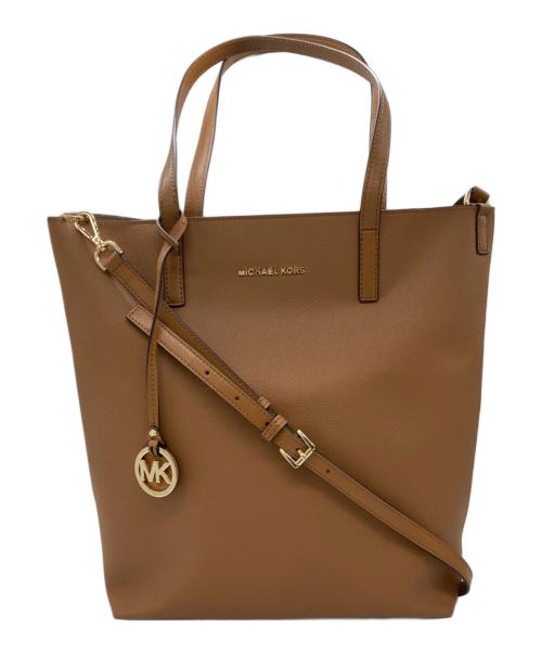 MICHAEL KORS（マイケル・コース）MICHAEL KORS (マイケル・コース) トートバッグ ブラウンの古着・服飾アイテム