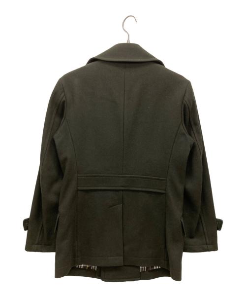 BURBERRY BLACK LABEL（バーバリーブラックレーベル）BURBERRY BLACK LABEL (バーバリーブラックレーベル) Pコート グリーン サイズ:Mの古着・服飾アイテム