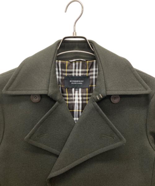 BURBERRY BLACK LABEL（バーバリーブラックレーベル）BURBERRY BLACK LABEL (バーバリーブラックレーベル) Pコート グリーン サイズ:Mの古着・服飾アイテム