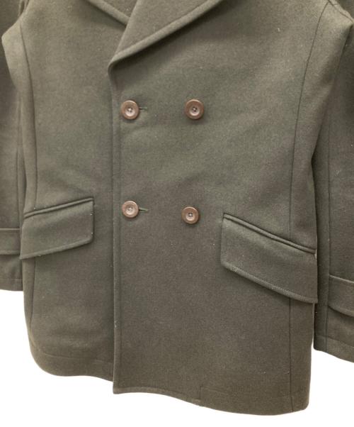 BURBERRY BLACK LABEL（バーバリーブラックレーベル）BURBERRY BLACK LABEL (バーバリーブラックレーベル) Pコート グリーン サイズ:Mの古着・服飾アイテム