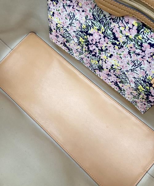 TORY BURCH（トリーバーチ）TORY BURCH (トリーバーチ) トートバッグ ピンク×ベージュの古着・服飾アイテム