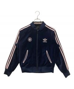 未使用　アディダス 中綿入　スカジャン ブラック　刺繍L 中古・古着通販】adidas (アディダス) スカジャン ブラック サイズ:L