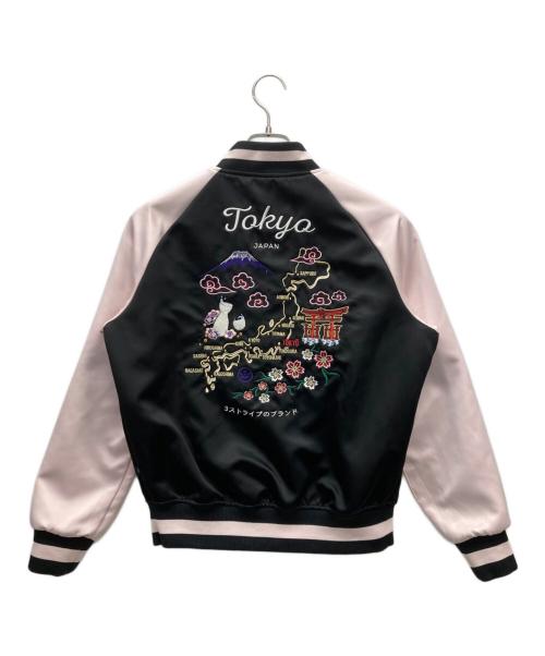 adidas（アディダス）adidas (アディダス) Rita Ora (リタ オラ) リバーシブルスカジャン ネイビー サイズ:OTの古着・服飾アイテム