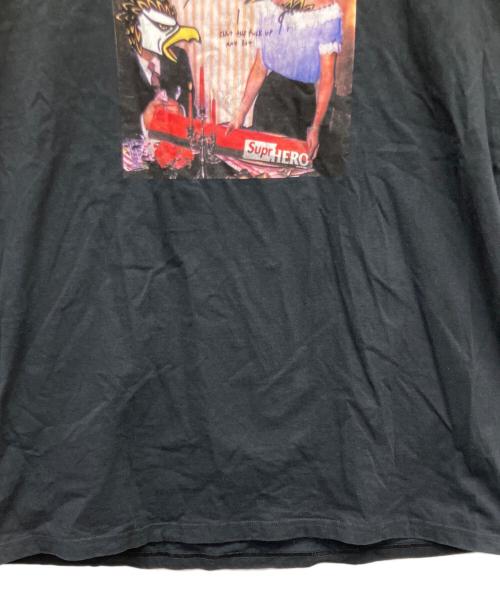 SUPREME（シュプリーム）SUPREME (シュプリーム) ANTIHERO (アンタイヒーロー) 半袖カットソー ブラック サイズ:XLの古着・服飾アイテム