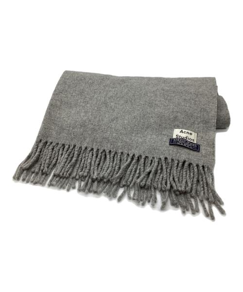 Acne studios（アクネ ストゥディオス）Acne studios (アクネ ストゥディオス) ウールマフラー ライトグレーの古着・服飾アイテム