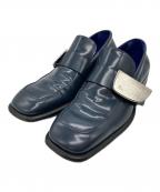 BURBERRYバーバリー）の古着「Shieldローファー」｜ネイビー