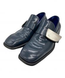 BURBERRY（バーバリー）の古着「Shieldローファー」｜ネイビー