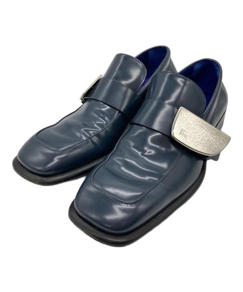 BURBERRY（バーバリー）BURBERRY (バーバリー) Shieldローファー ネイビー サイズ:26の古着・服飾アイテム