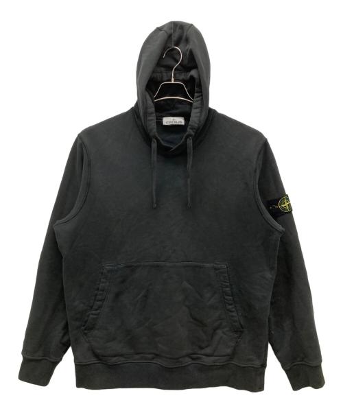 STONE ISLAND（ストーンアイランド）STONE ISLAND (ストーンアイランド) ガーメントダイコットンプルオーバースウェットフーディー ブラック サイズ:XXLの古着・服飾アイテム