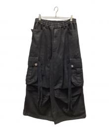 A.F ARTEFACT（エーエフ アーティファクト）の古着「EXTREME WIDE CARGO PANTS」｜ブラック