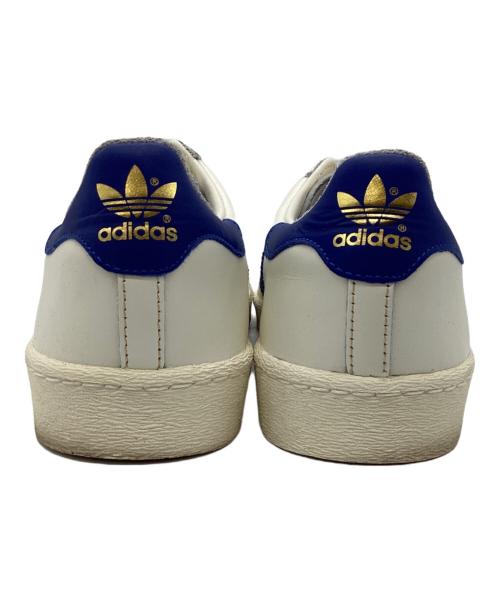 adidas（アディダス）adidas (アディダス) ローカットスニーカー ブルー×ホワイト サイズ:28.5㎝の古着・服飾アイテム